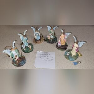 The Bradford Exchange Angel Figurines Set with Pastel Colors